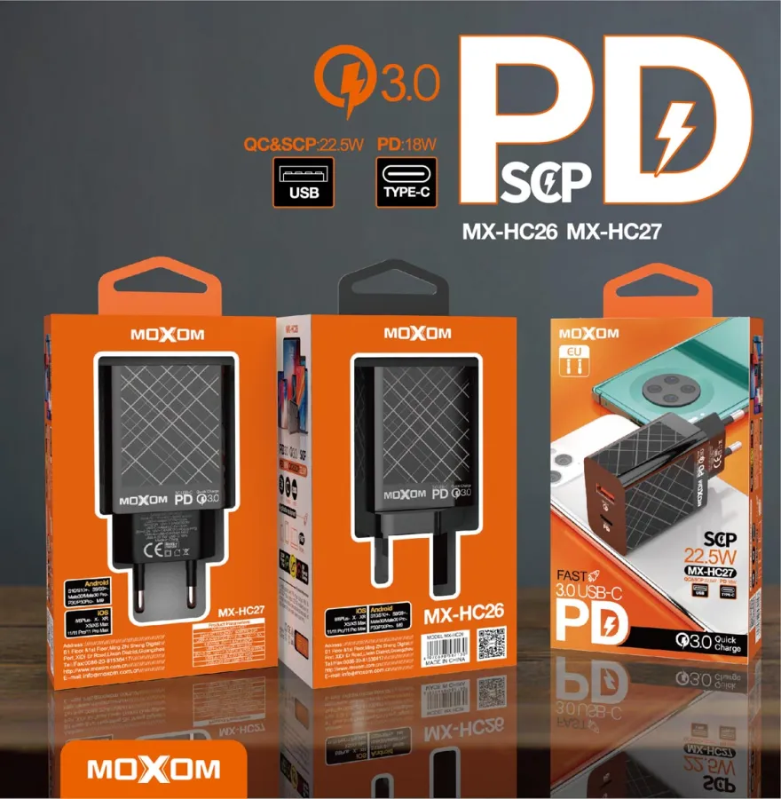 Moxom MX-HC27 22.5W Fast Charger